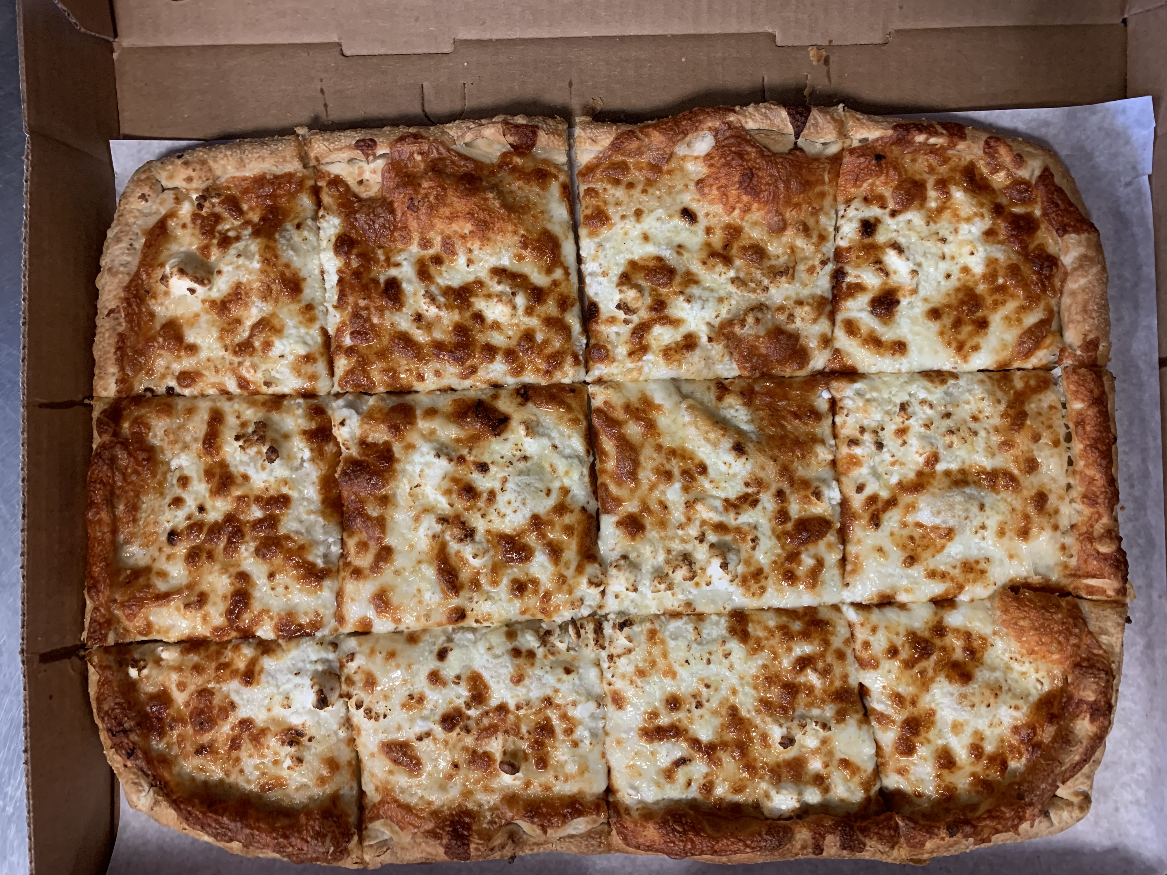Order Sicillian Cheese Pizza food online from Gregory House Of Pizza store, Belmont on bringmethat.com