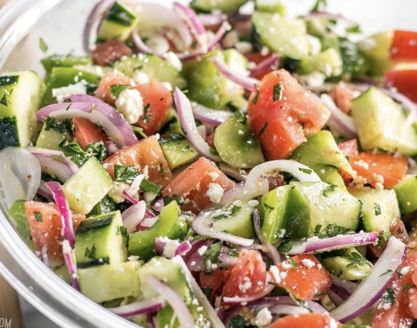 Order Greek Salad food online from NY Grill & Deli - Rivington St. store, New York on bringmethat.com