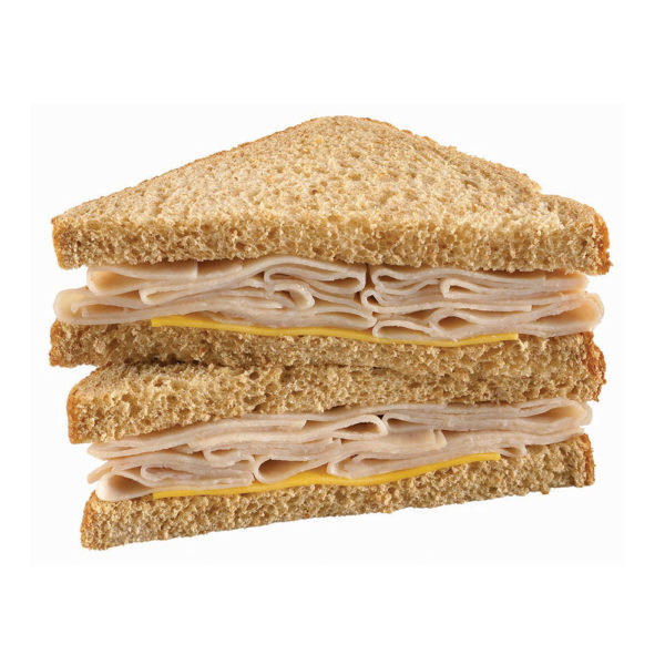 Order Mega Smoked White Turkey & Cheese Sandwich 6.3 oz. food online from Aaa Fuels store, Escondido on bringmethat.com