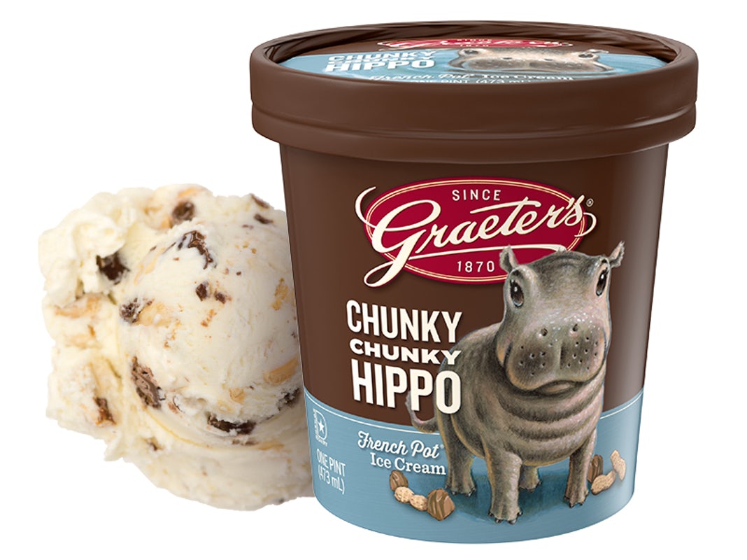 Order Chunky Chunky Hippo Pint food online from Graeter's Ice Cream store, Louisville on bringmethat.com