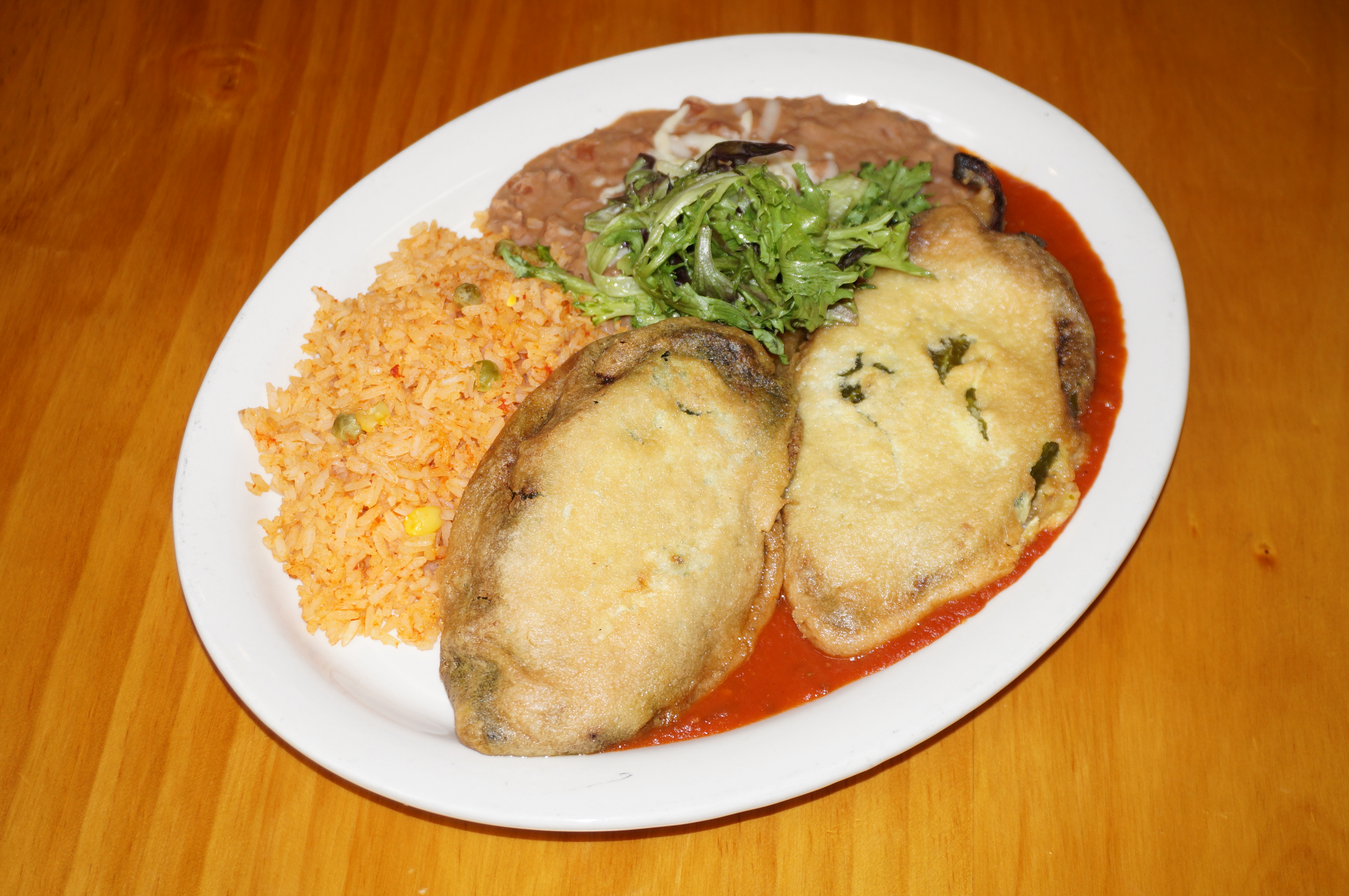 Order Chiles Relleno Entree food online from Mexican Republic store, Forest Park on bringmethat.com