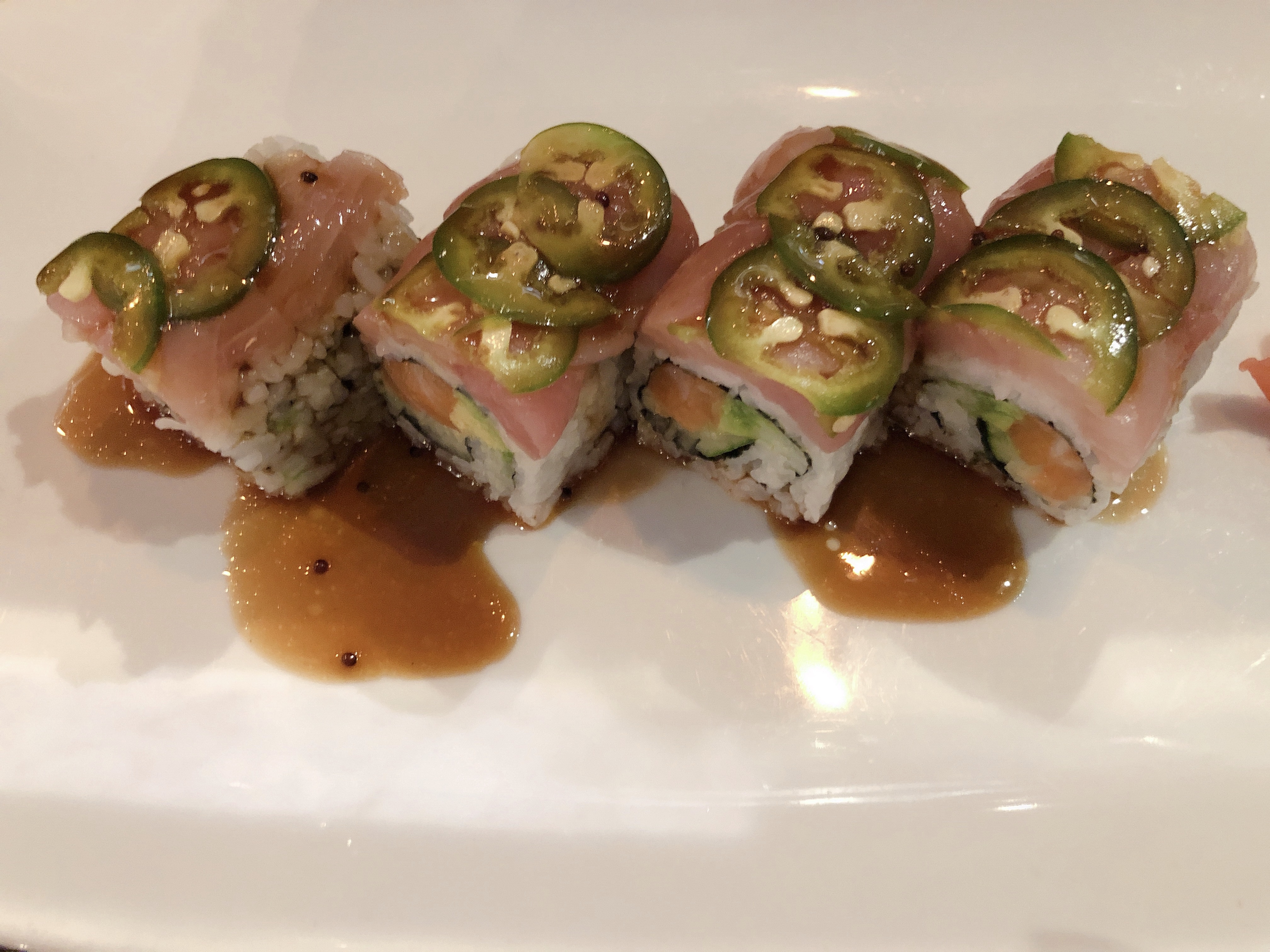 Order Hot Tail Roll food online from Chikurin Sushi store, Brooklyn on bringmethat.com