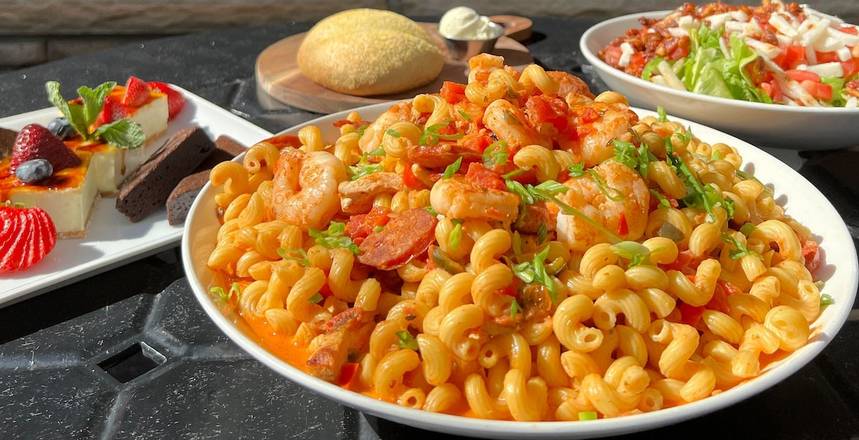Order Firebirds Jambalaya Pasta food online from Firebirds Wood Fired Grill store, Raleigh on bringmethat.com