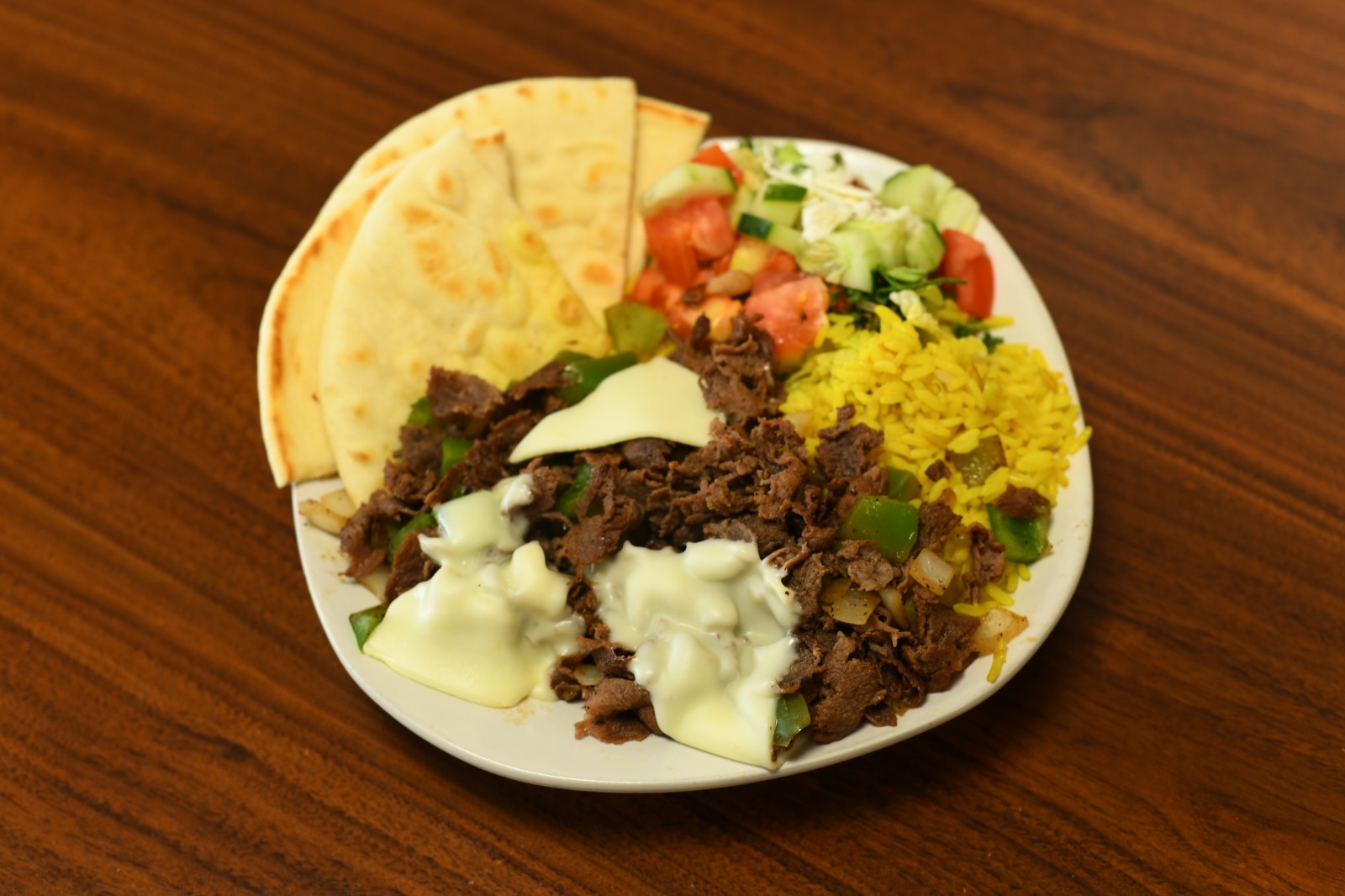 Order Philly Cheese Steak Platter food online from Maros Gyro store, Smyrna on bringmethat.com