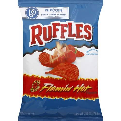 Order Ruffles · Flamin Hot (2.5 oz) food online from Mesa Liquor store, Mesa on bringmethat.com