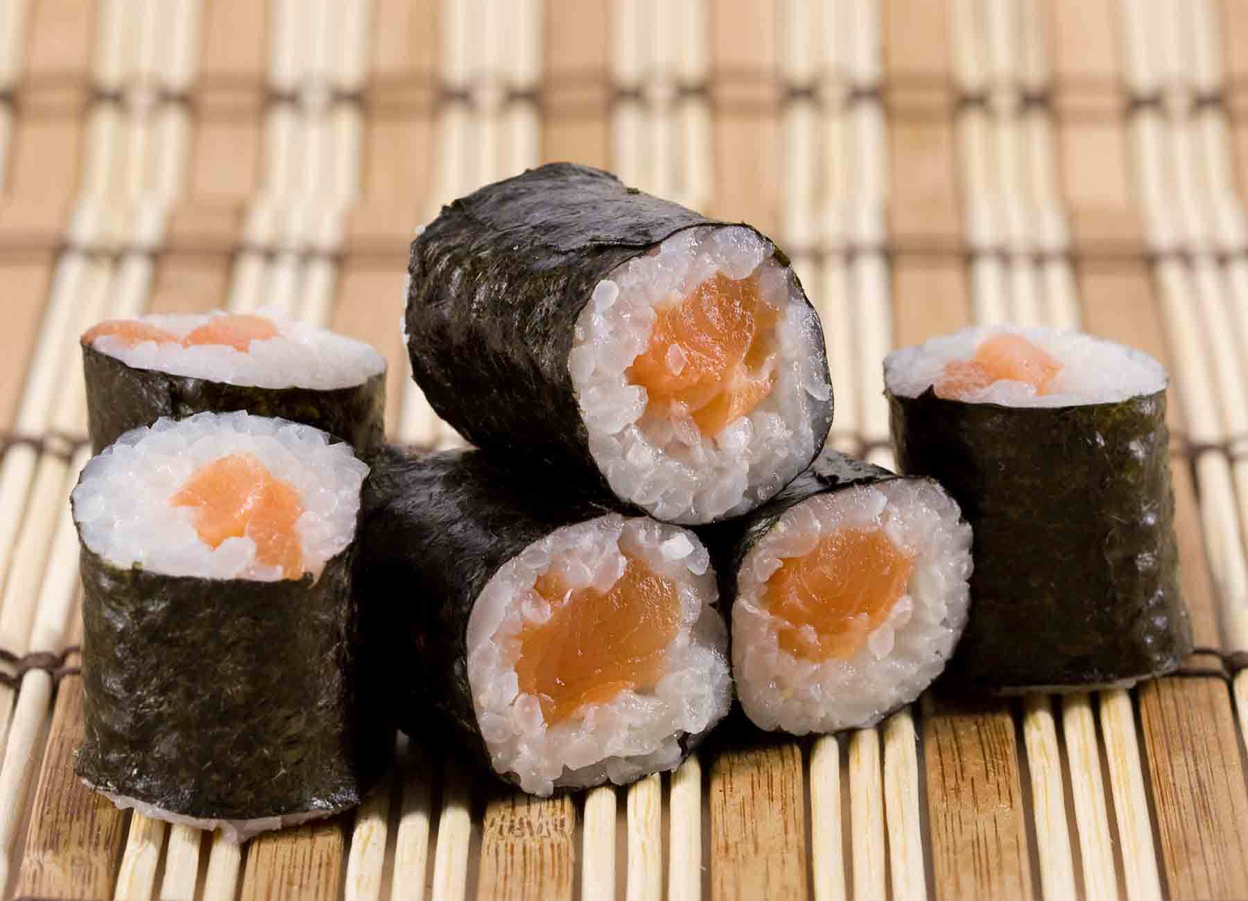 Order Salmon Roll food online from Sake Japanese House store, Mebane on bringmethat.com