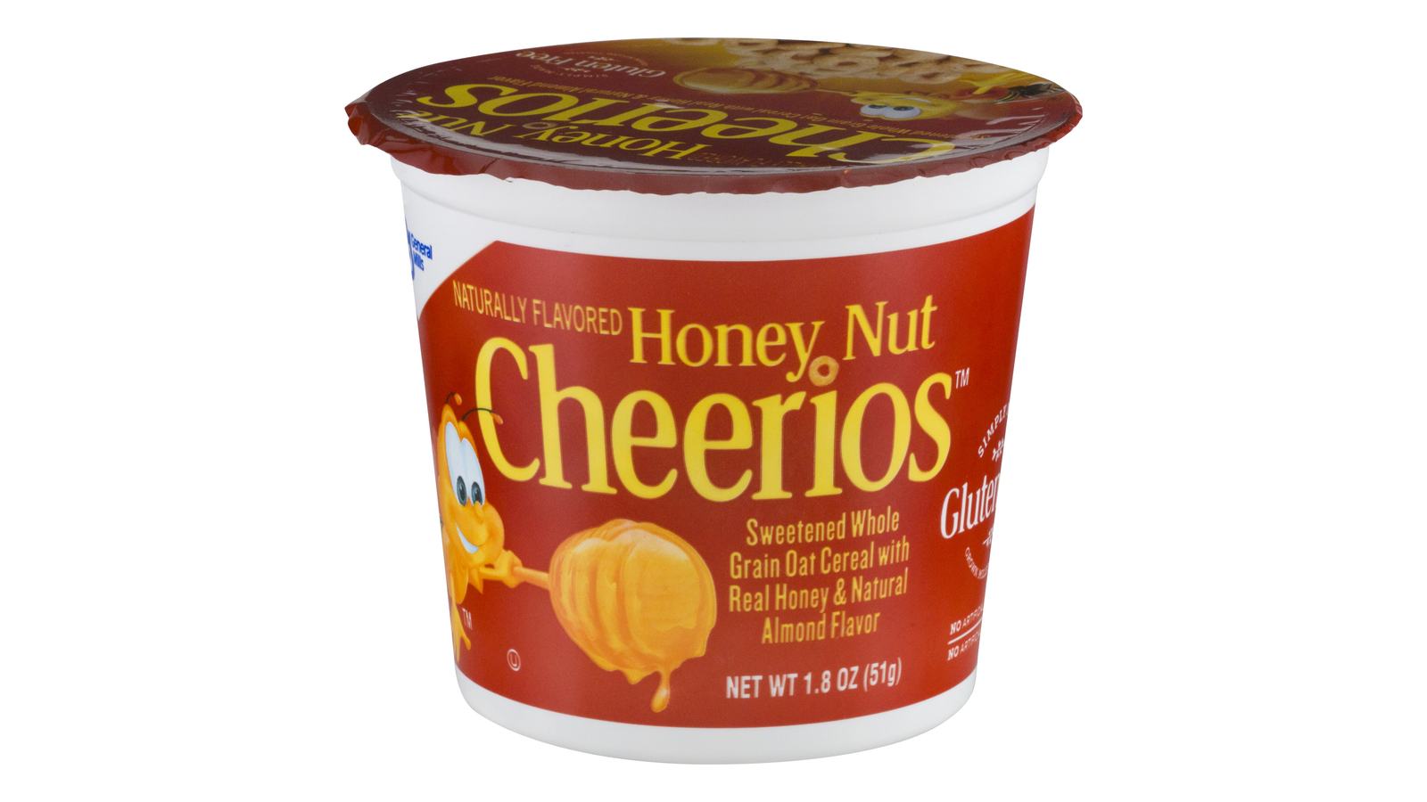 Order Honey Nut Cheerios Cereal Cup, Gluten Free Cereal, 1.8 oz food online from Lula Convenience Store store, Evesham on bringmethat.com