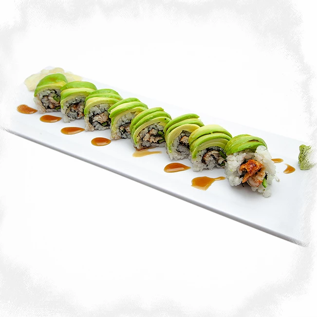 Order Caterpillar Roll Special food online from Roppongi Sushi store, Livermore on bringmethat.com