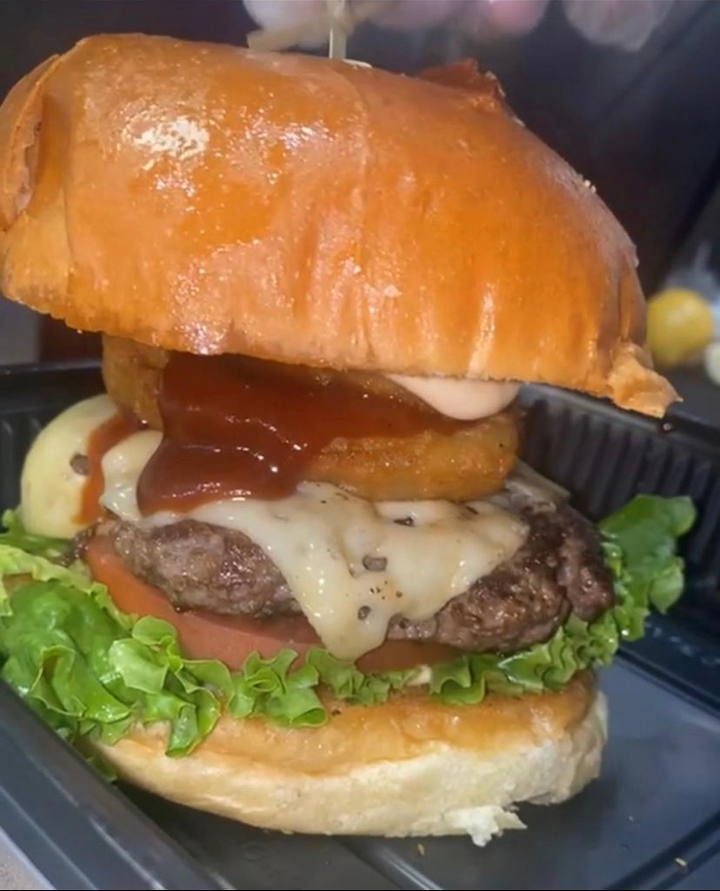 Order Monster Rodeo Burger food online from Khalils Kitchen store, Brockton on bringmethat.com