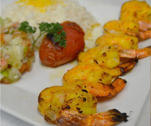 Order Shrimp Kabob food online from Kabob On The Cliff store, Rutherford on bringmethat.com