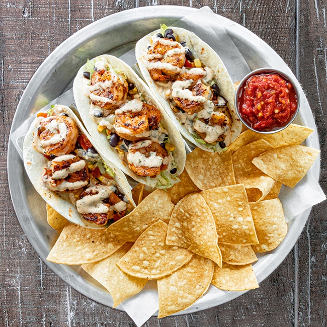 Order Grilled Shrimp Tacos food online from Buffalo Cafe store, Cumming on bringmethat.com