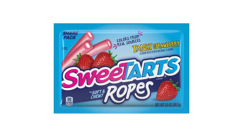Order Sweetarts Tangy Strawberry Ropes Soft & Chewy Candy food online from Trumbull Mobil store, Trumbull on bringmethat.com