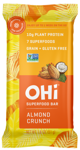 Order OHi Superfood Bar Almond Crunch food online from Pure Pressed Juice store, Los Angeles on bringmethat.com