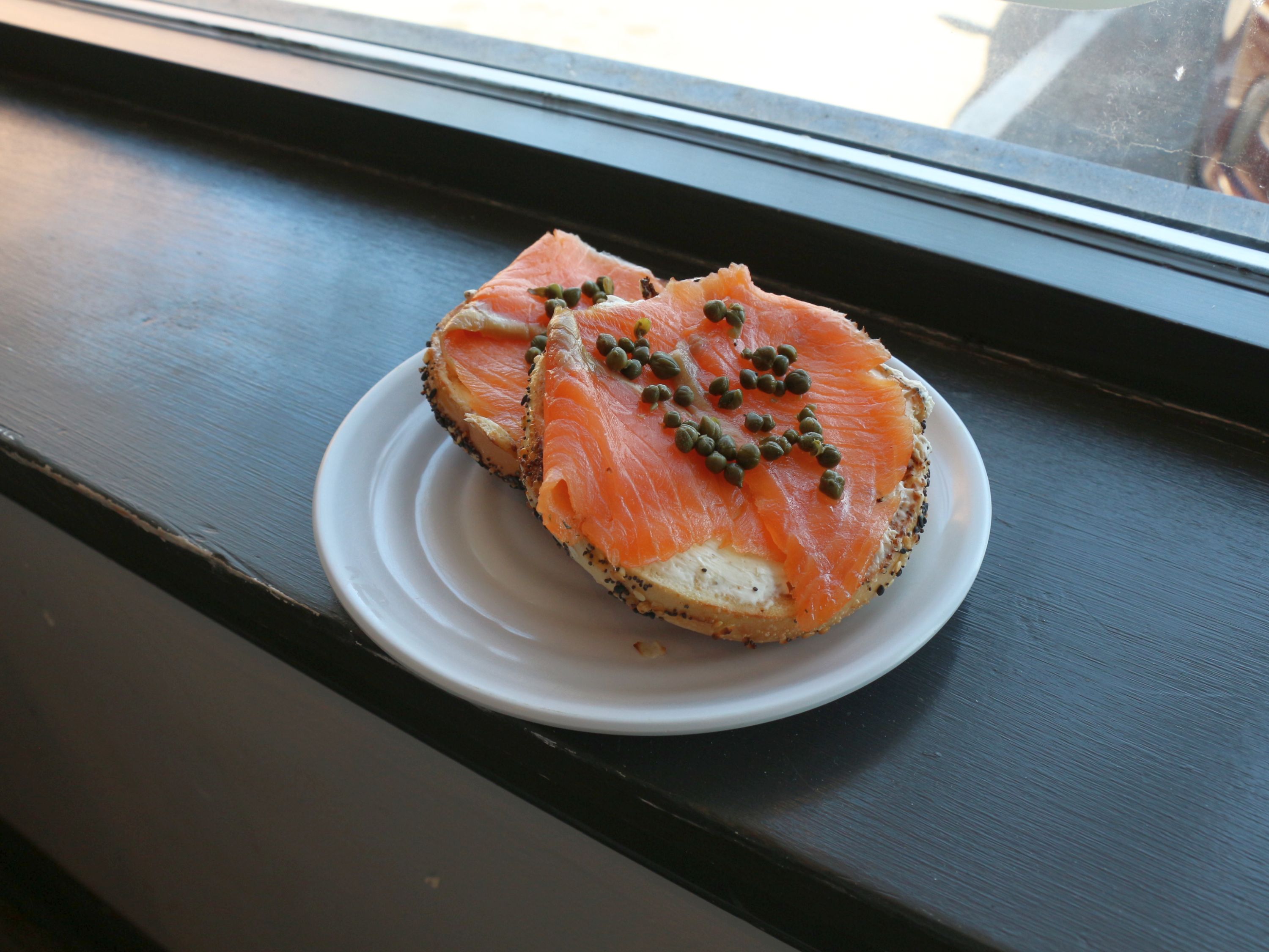 Order Bagel and Lox food online from The Beanery And Cafe store, California on bringmethat.com