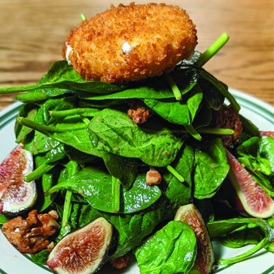 Order Spinach Salad w/ Figs food online from Antique Bar & Bakery store, Hoboken on bringmethat.com