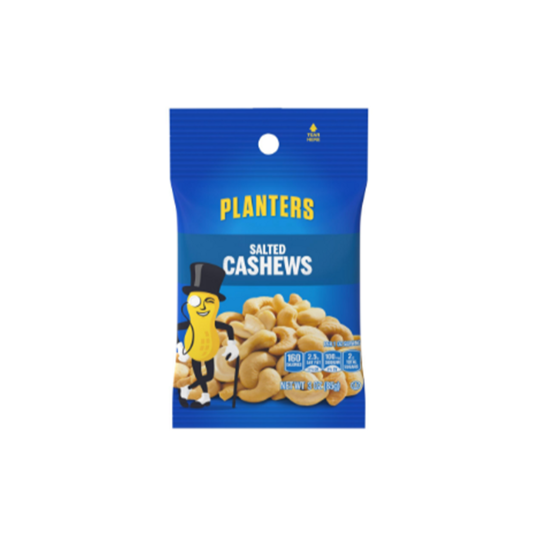 Order Planters Salted Cashew 3 Oz food online from Rebel store, Las Vegas on bringmethat.com