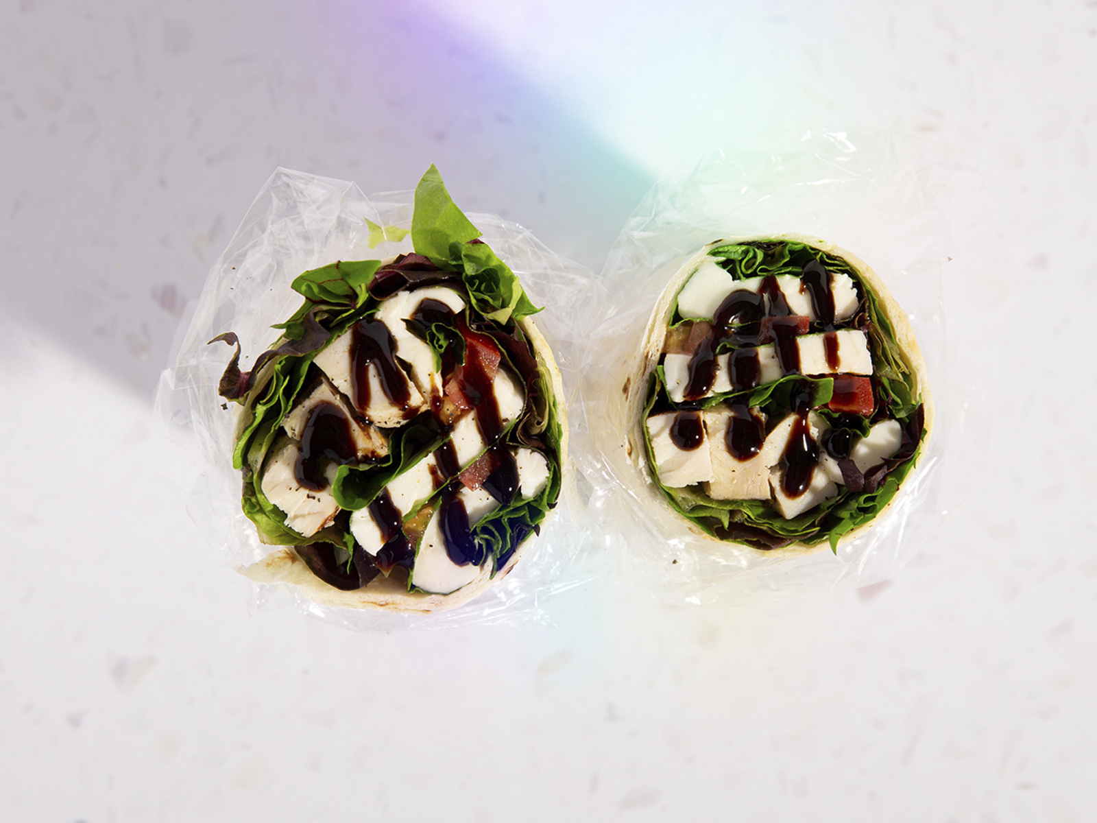 Order Caprese Wrap food online from The Salad Place&Rotisserie store, San Francisco on bringmethat.com