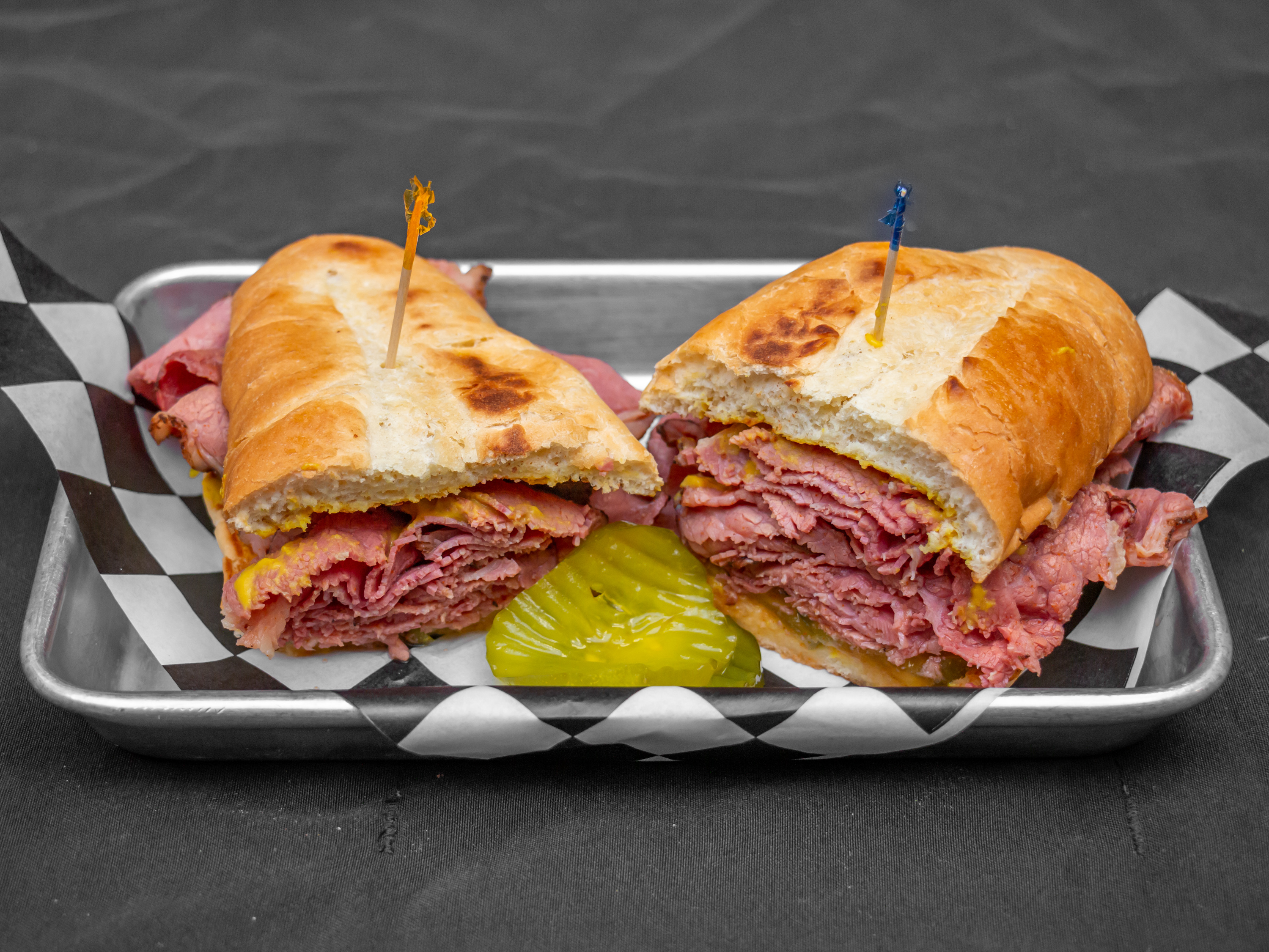 Order Pastrami Sandwich food online from The Workz store, Lancaster on bringmethat.com