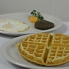 Order Strawberry Waffle Combo food online from Jay Jay Cafe store, Arlington on bringmethat.com