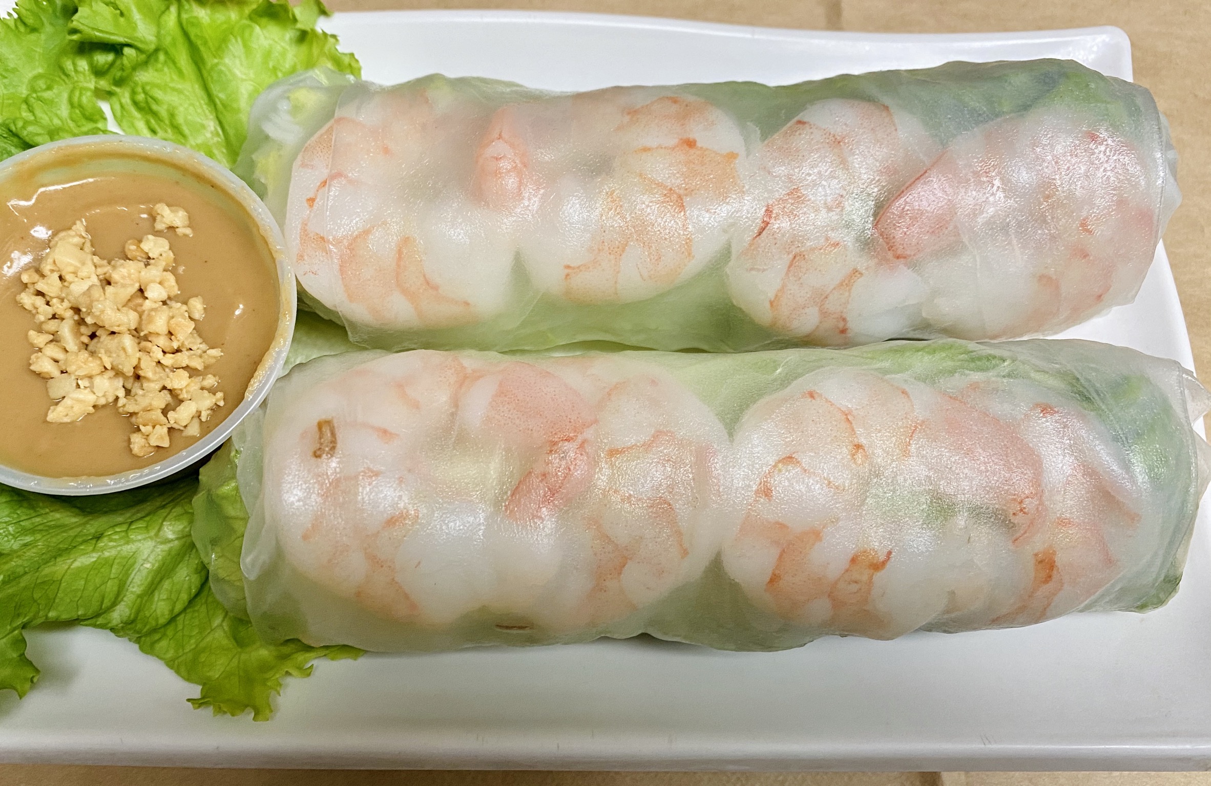 Order Vietnamese Spring Rolls with Shrimp food online from Min Min Asian Cafe store, Chicago on bringmethat.com