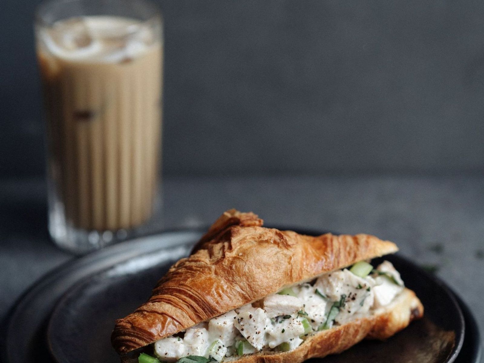 Order Chicken Salad Croissant food online from Caffe Nero store, Beverly on bringmethat.com