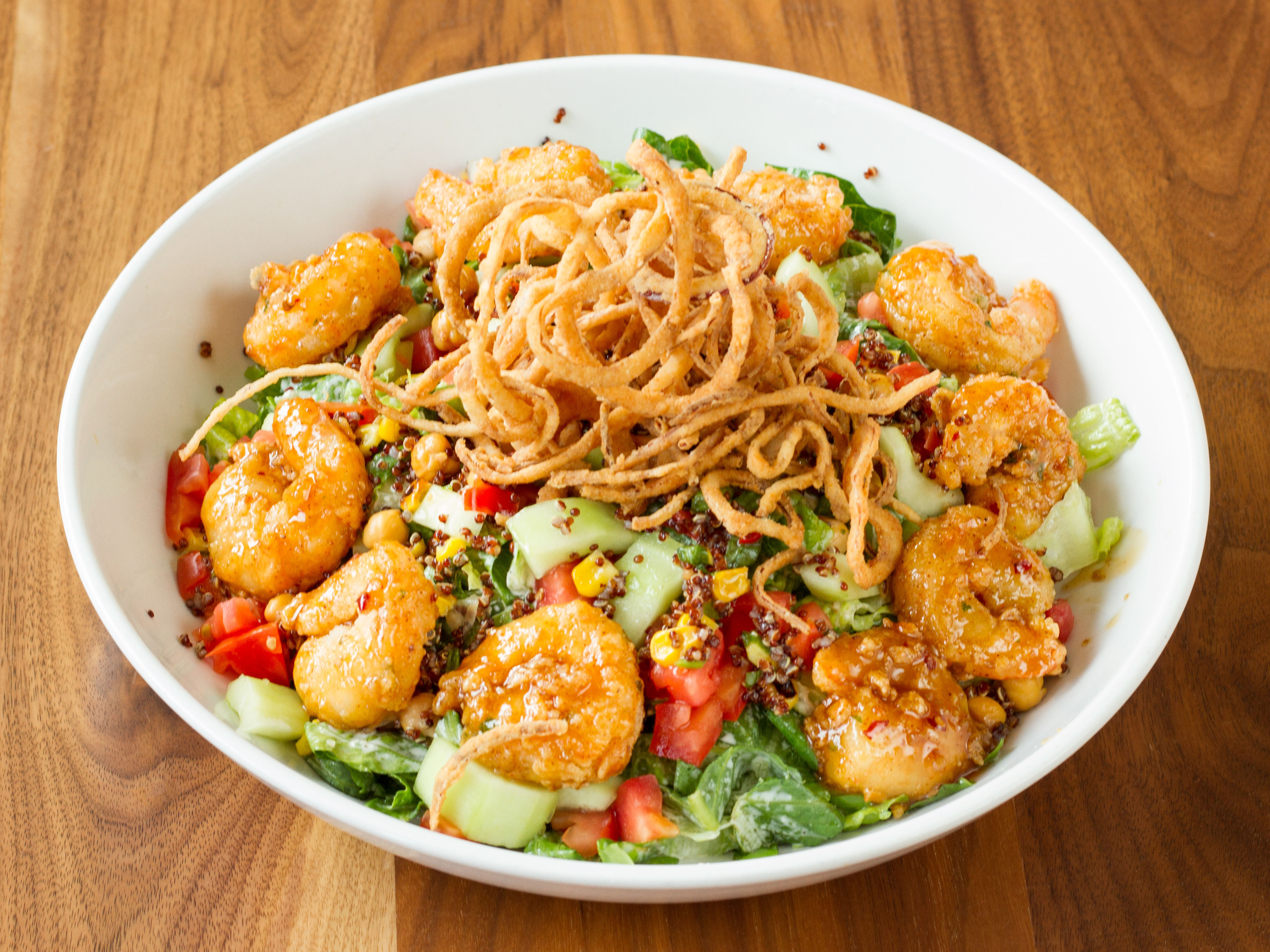Order Crispy Shrimp Salad food online from Maggie Mcfly's store, Southbury on bringmethat.com