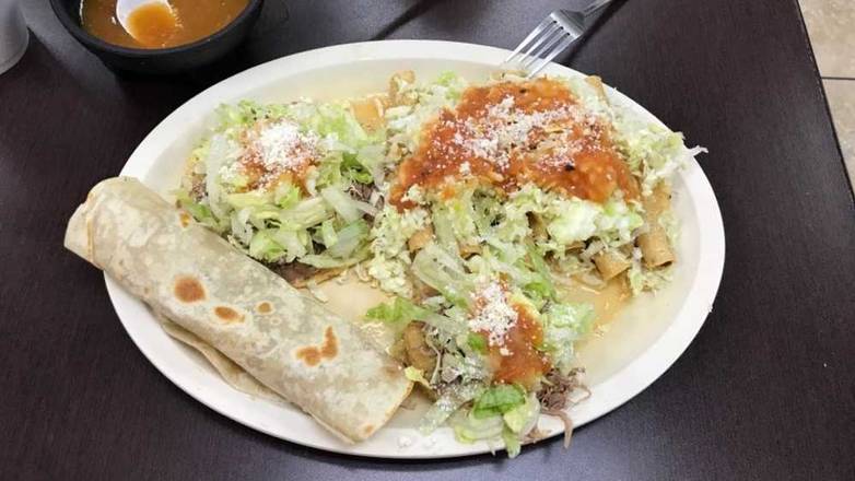 Order Combo # 1 food online from Flautas & Sopes store, El Centro on bringmethat.com