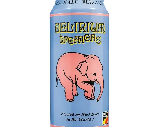 Order Delirium Tremens Belgian Ale 9% abv 16.9oz 4Pack Cans food online from Sousa Wines & Liquors store, Mountain View on bringmethat.com