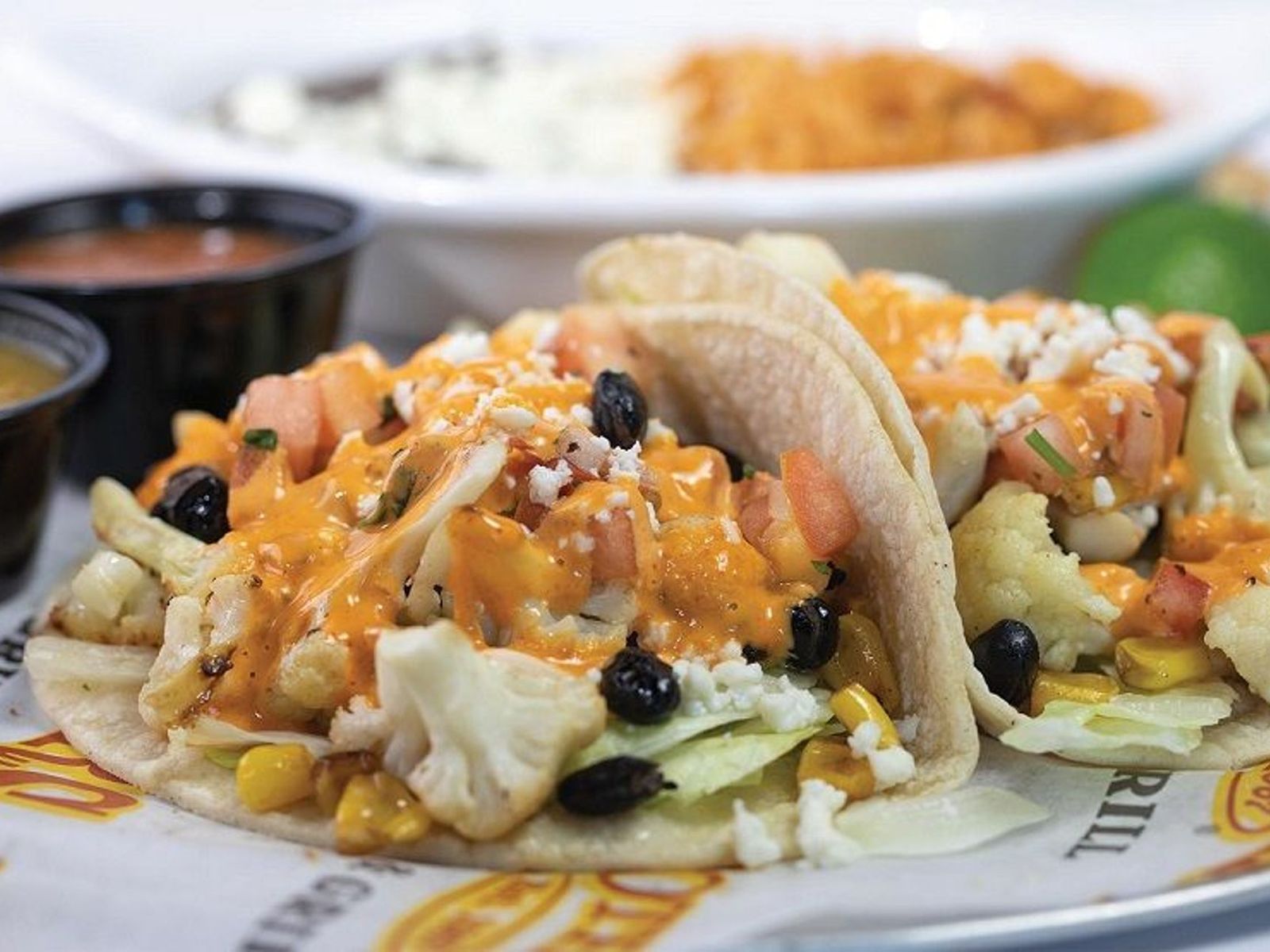 Order Roasted Cauiflower Tacos food online from Brothers Bar & Grill store, Fort Collins on bringmethat.com