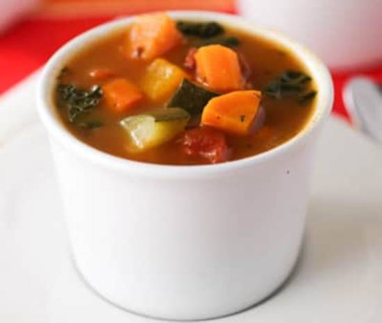 Order Minestrone Soup (Cup) food online from Salerno Pizzeria & Sports Bar store, Hodgkins on bringmethat.com