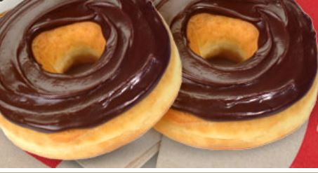 Order Chocolate Frosted Donut food online from Honey Dew Donuts store, Beverly on bringmethat.com