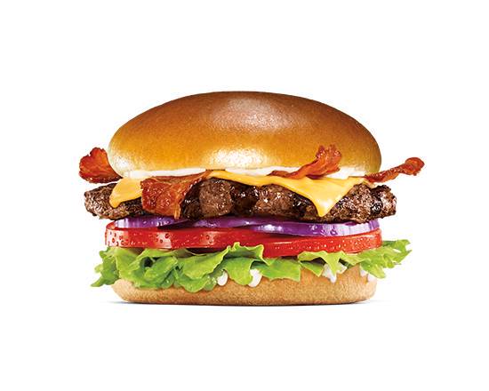 Order Bacon & Cheese Angus Burger food online from Hardee store, Beaver on bringmethat.com