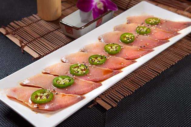 Order 1. Yellowtail Jalapeno food online from Crazy Rock'n Sushi store, Irvine on bringmethat.com