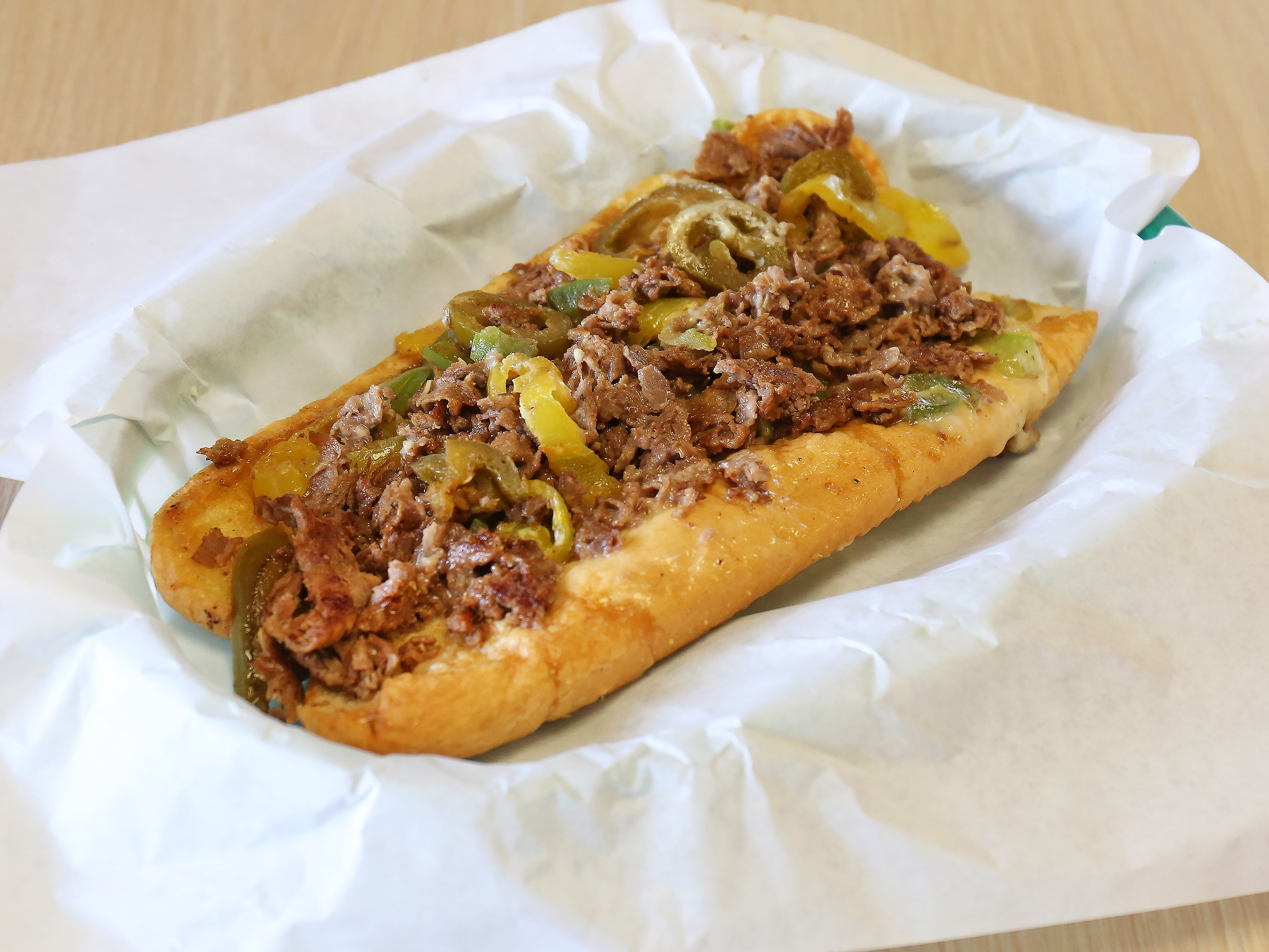 Order Peppered Cheesesteak food online from Cheesesteak House store, Wylie on bringmethat.com