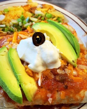 Order Breakfast Burrito food online from My Garden Cafe store, Ceres on bringmethat.com