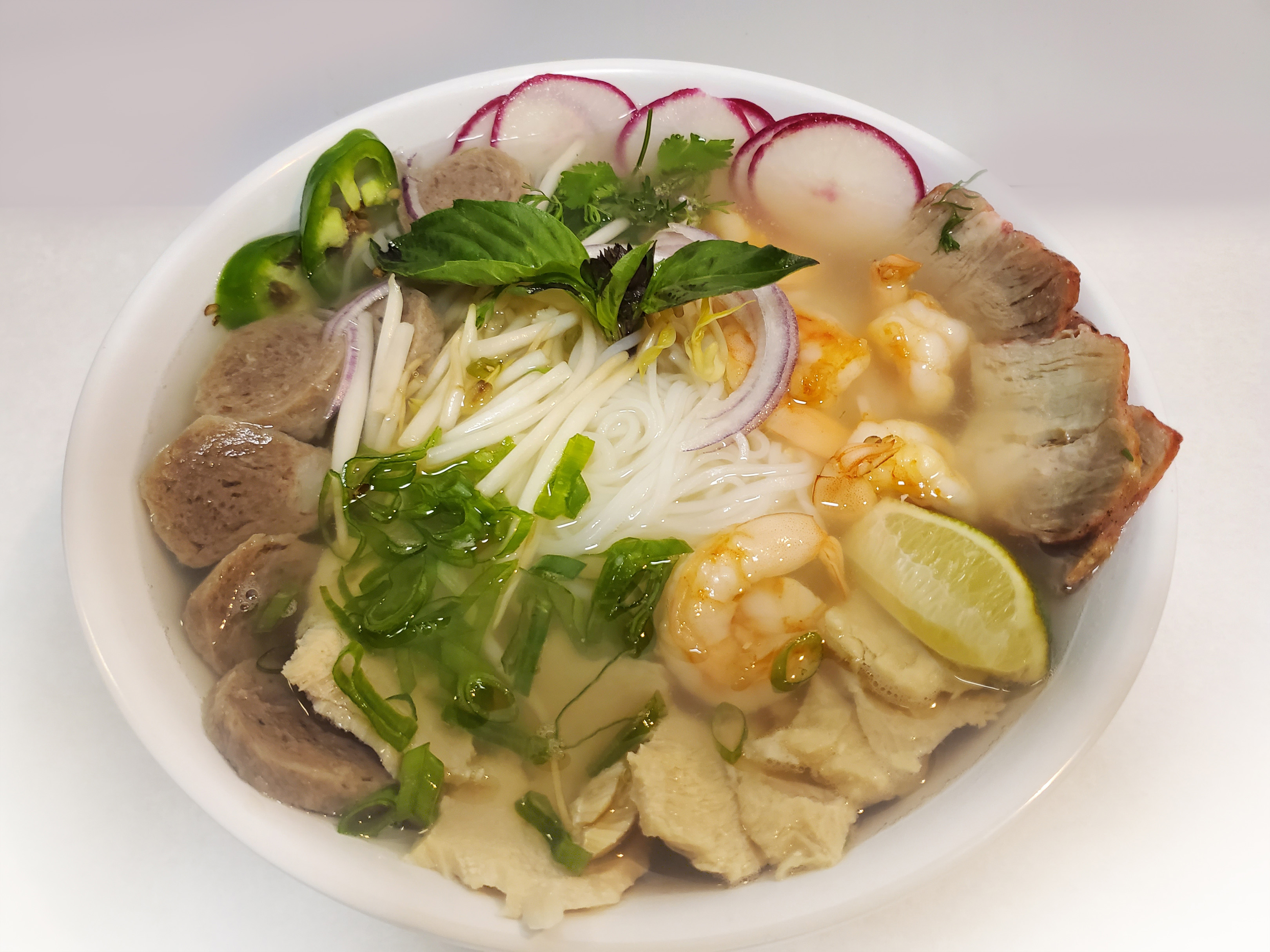 Order Chicken Pho (Rice Noodle w/ Chicken Soup) food online from Aunty Cafe store, Appleton on bringmethat.com