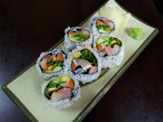 Order R14. Double Spicy Roll food online from 88 Chinese & Sushi Sherman Oaks store, Van Nuys on bringmethat.com