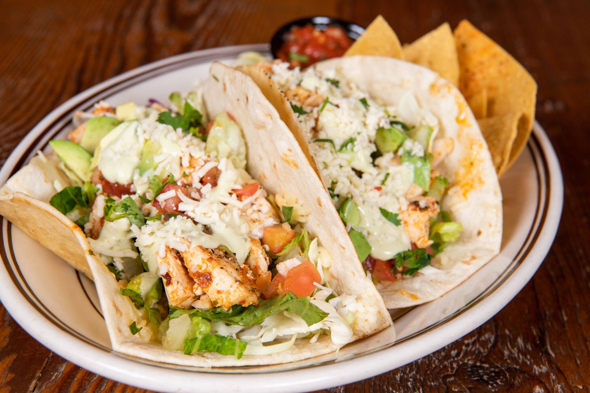Order Chicken Tacos food online from Crooked Pint store, Onalaska on bringmethat.com