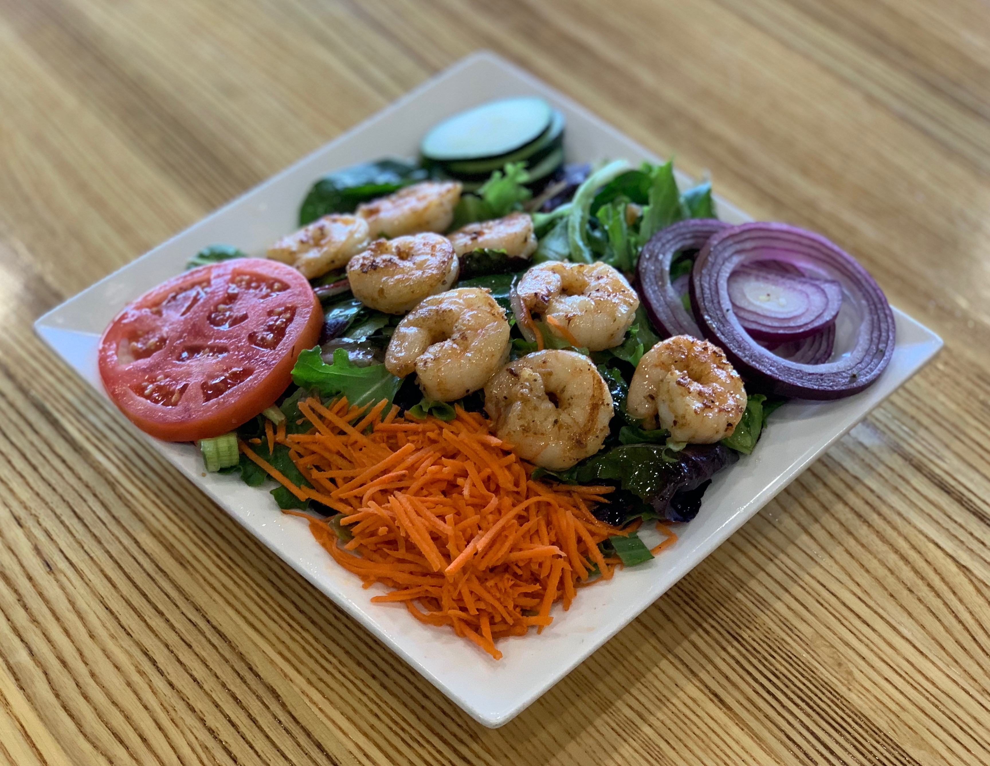 Order Shrimp Salad food online from Apple A Day Cafe store, Miami Beach on bringmethat.com