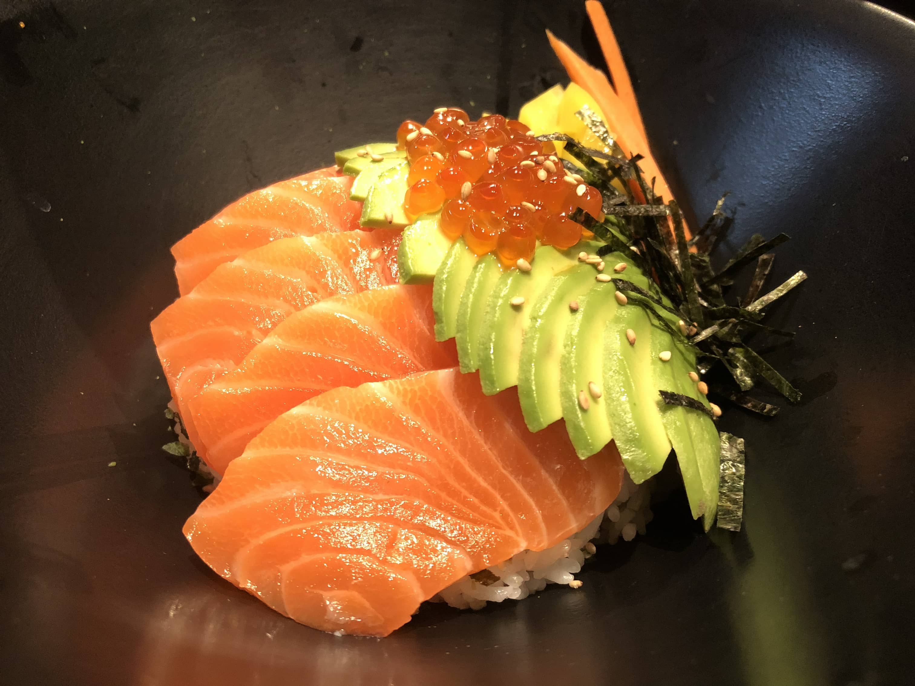 Order Salmon Donburi food online from Bad Sushi store, Los Angeles on bringmethat.com