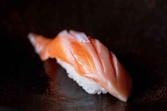Order Sake Harami (Salmon Belly) Nigiri food online from Nakato Japanese Restaurant store, Atlanta on bringmethat.com