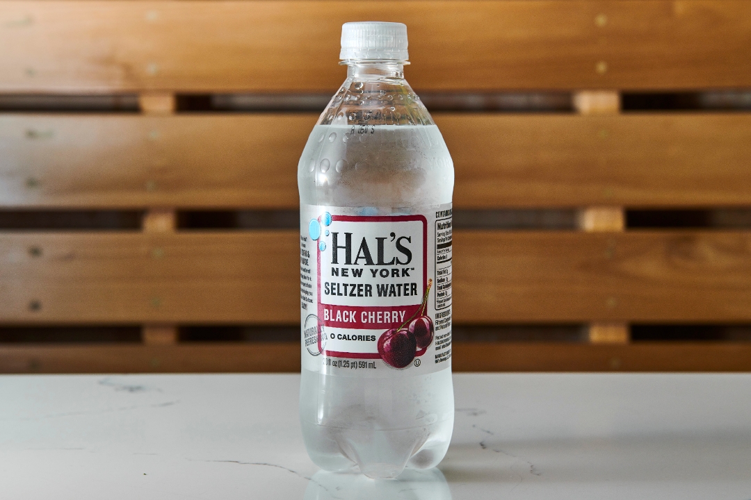Order Hal’s NY Black Cherry Seltzer food online from Pita pan store, New York on bringmethat.com