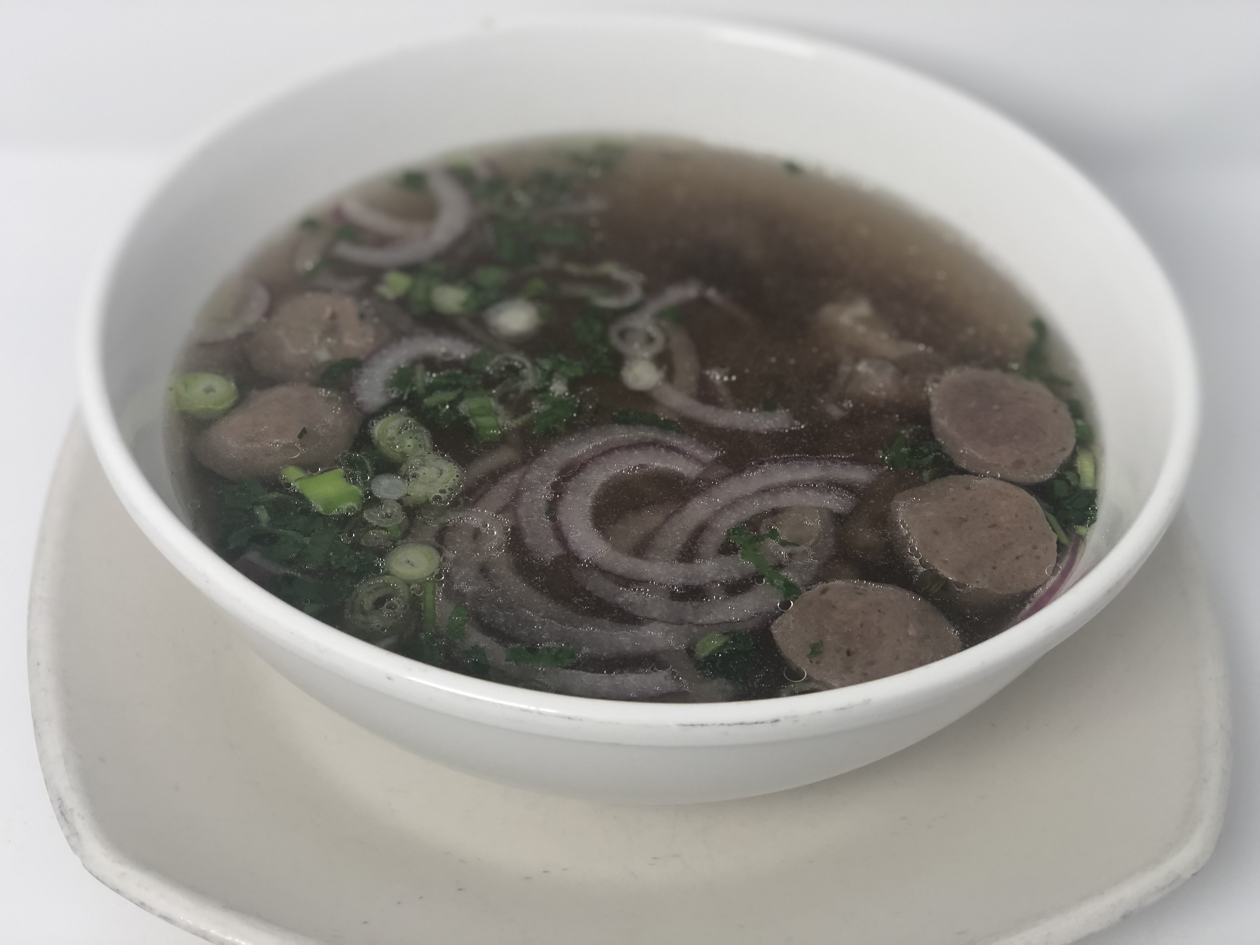 Order Meat Ball with Egg Noodle Soup food online from Hao Wah - S Dale Mabry Hwy store, Tampa on bringmethat.com