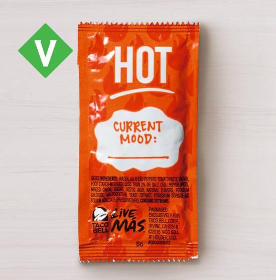 Order Hot Sauce Packet food online from Taco Bell store, Winnebago on bringmethat.com