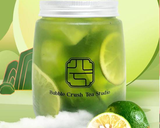 Order Thai Lemon Green Tea food online from Bubble Crush Tea Studio store, Cape Girardeau on bringmethat.com