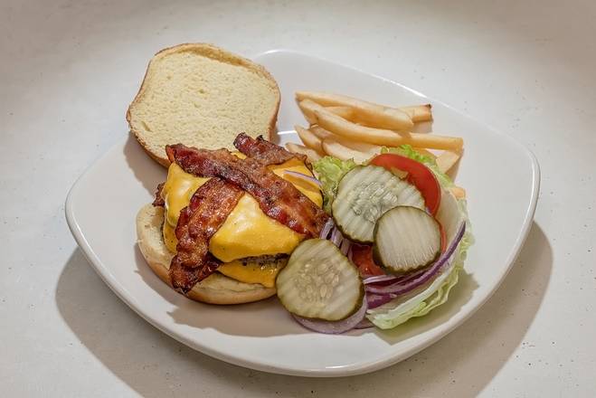 Order Double Bacon Cheeseburger food online from Red Devil Italian Restaurant & Pizzeria  store, Phoenix on bringmethat.com
