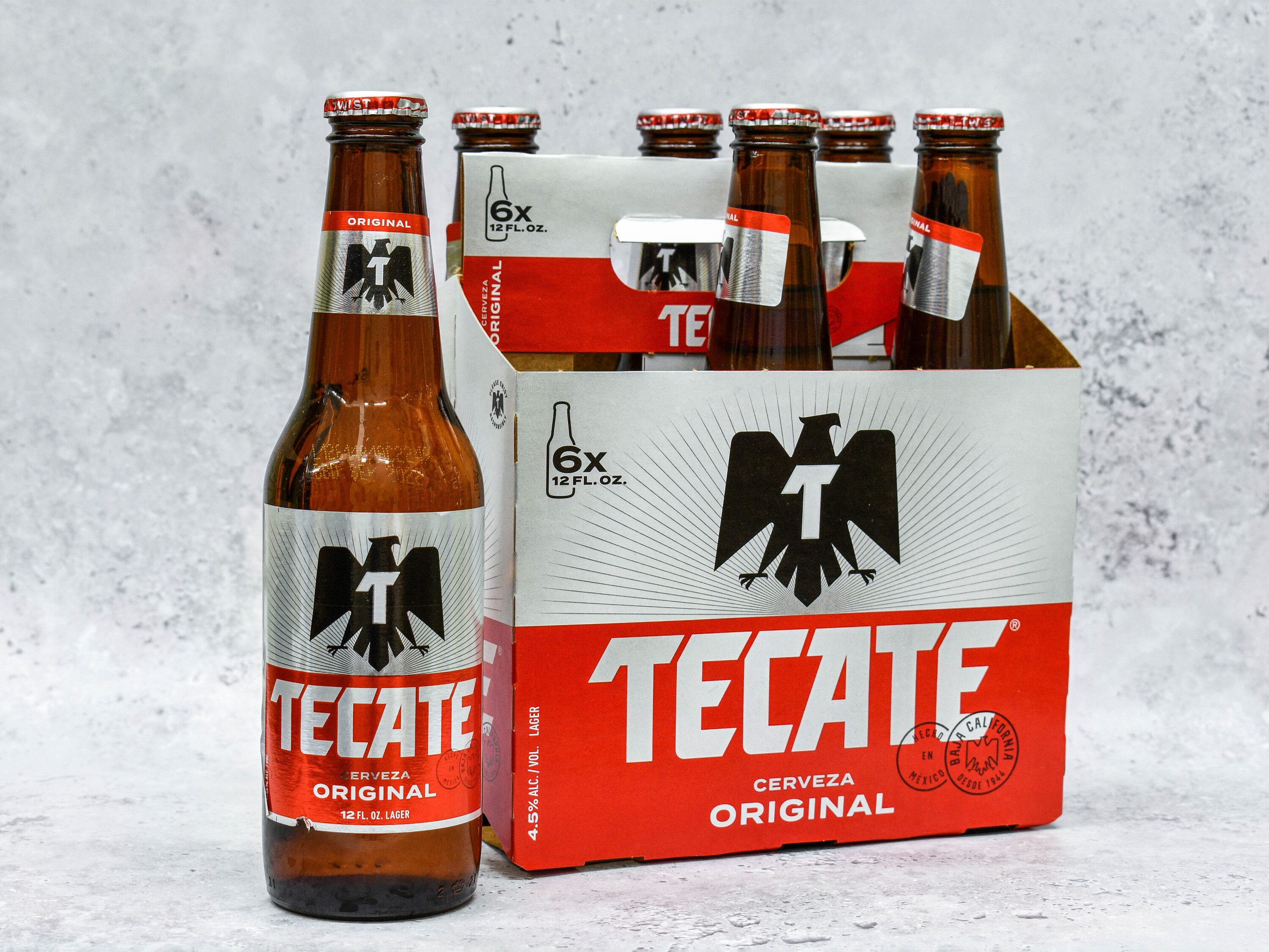 Order Tecate Mexican Beer food online from A & W Liquor store, La Mesa on bringmethat.com