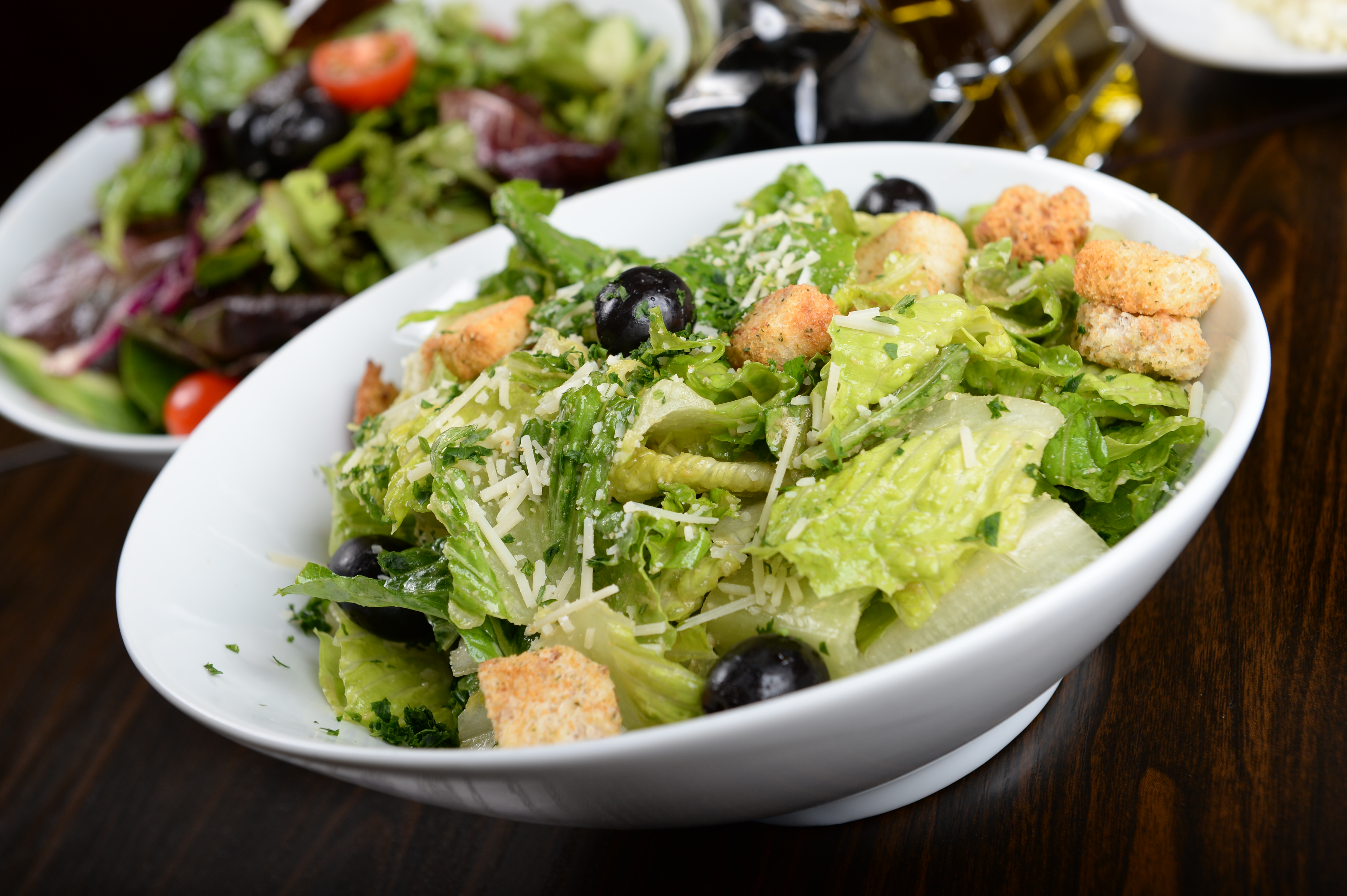 Order Caesar Salad food online from Basil Mediterranean store, Costa Mesa on bringmethat.com