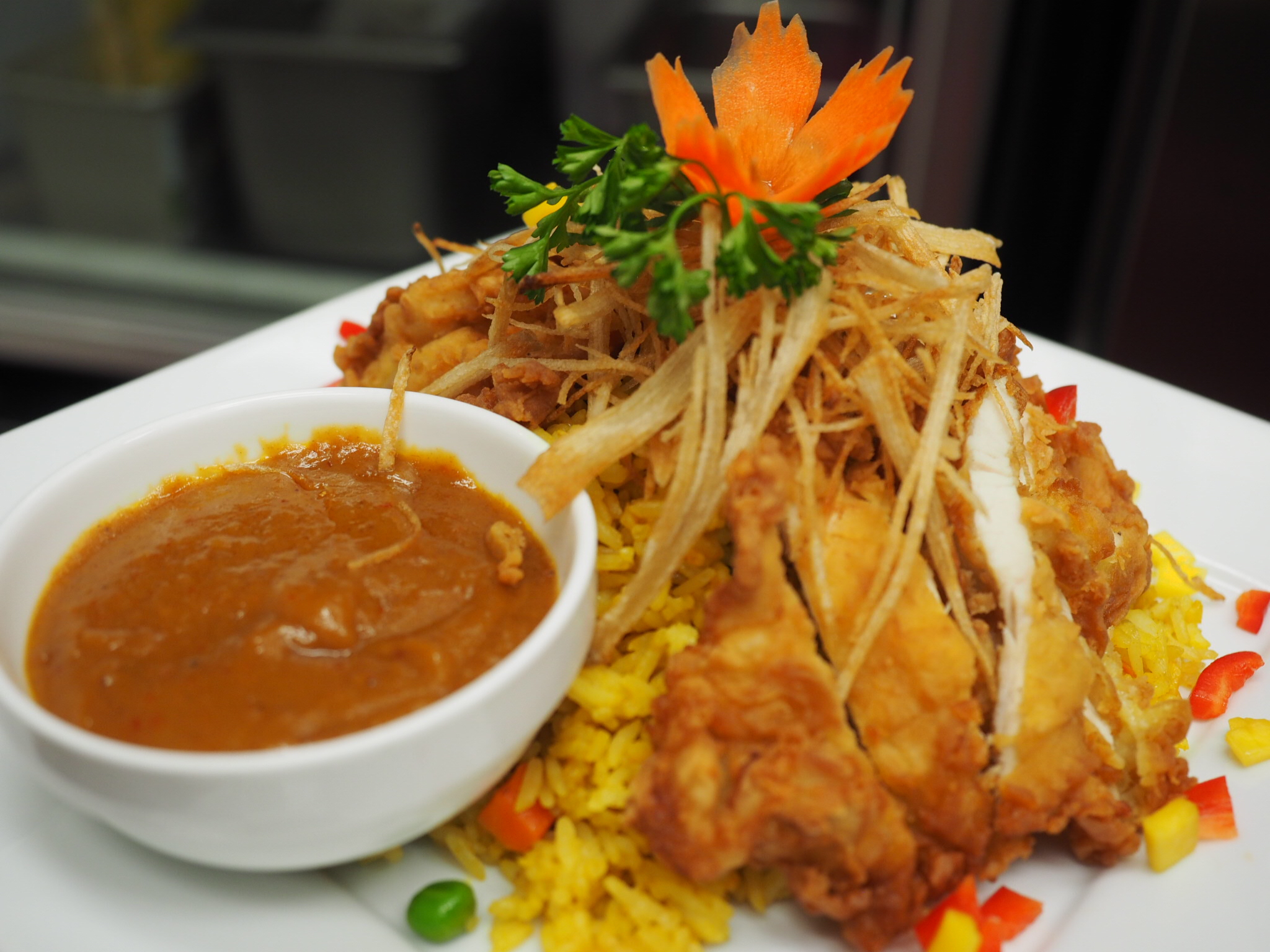 Order Peanut Chicken food online from Smile Thai store, Harbor City on bringmethat.com