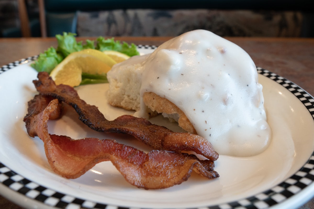 Order 1 Biscuit & Country Gravy food online from Black Bear Diner store, Colorado Springs on bringmethat.com